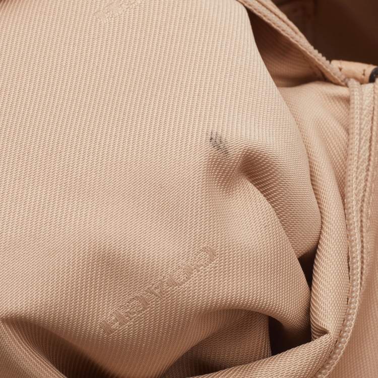 Pre Owned Coach Beige Leather Edie Shoulder Bag