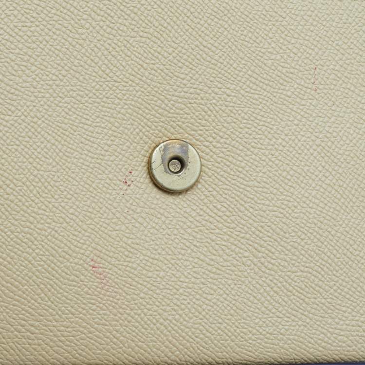Pre Owned Coach Yellow Leather Wyn Flap Crossbody Bag