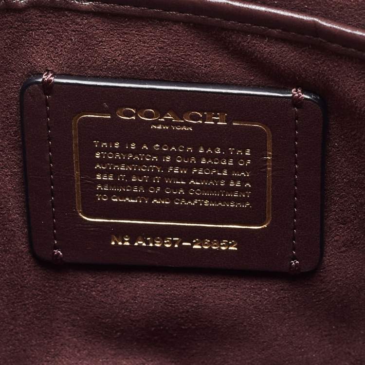 Pre Owned Coach Black Leather Small Parker Chain Flap Shoulder Bag
