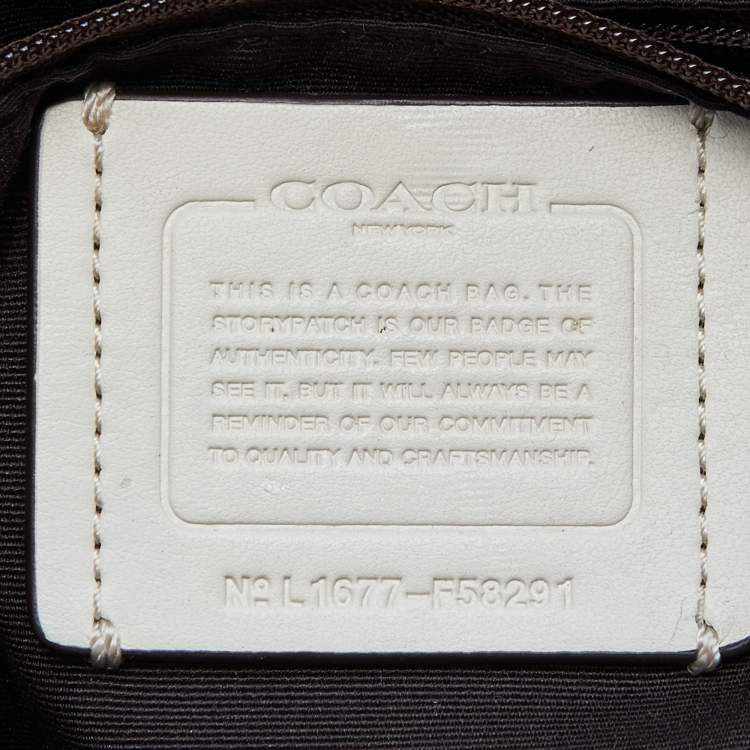 مملوكة مسبقًا Coach Beige/Tan Signature Coated Canvas and Leather Christie Carryall Shoulder Bag