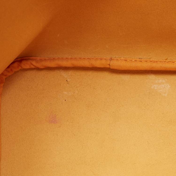 Pre Owned Coach Beige/Custard Yellow Leather Park Metro Shopper Tote