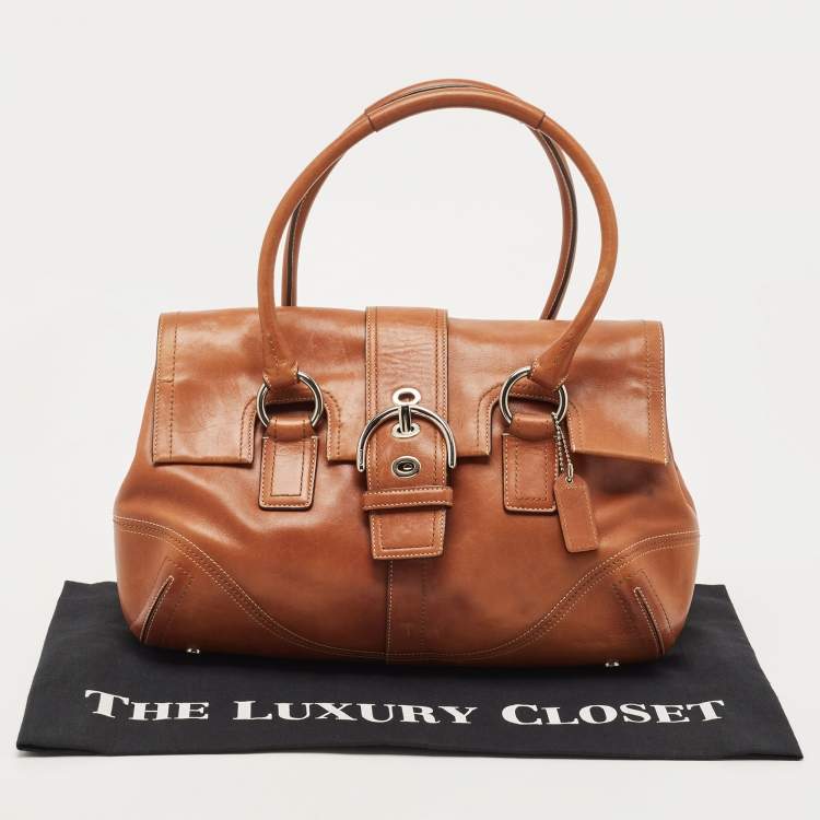 Pre Owned Coach Brown Leather Soho Hampton Satchel