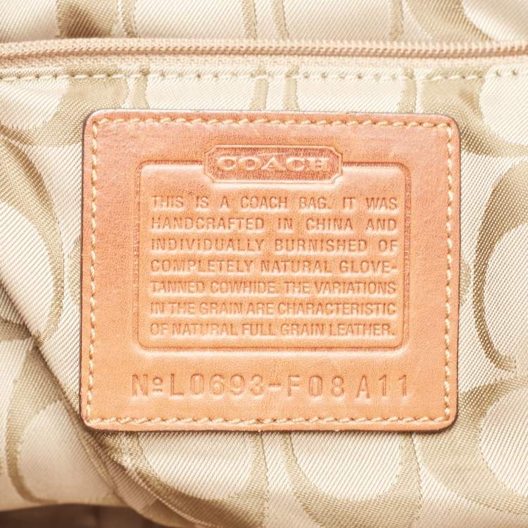 Pre Owned Coach Brown Leather Soho Hampton Satchel