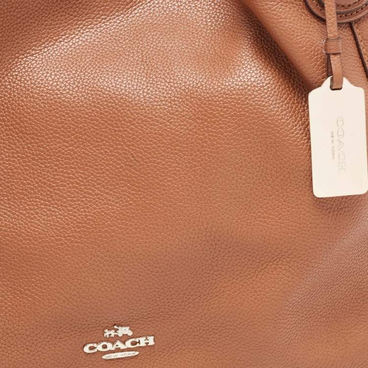 Pre Owned Coach Brown Leather Edie Shoulder Bag