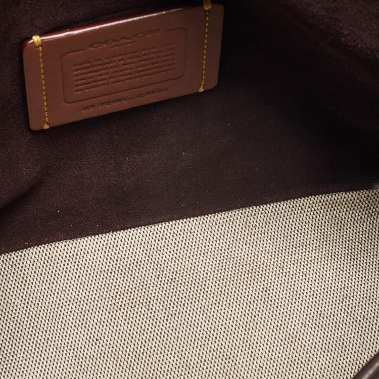 Pre Owned Coach Maroon/Burgundy Leather Soft Tabby Shoulder Bag