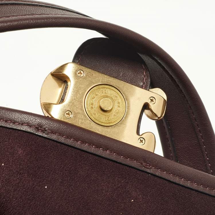 Pre Owned Coach Maroon/Burgundy Leather Soft Tabby Shoulder Bag