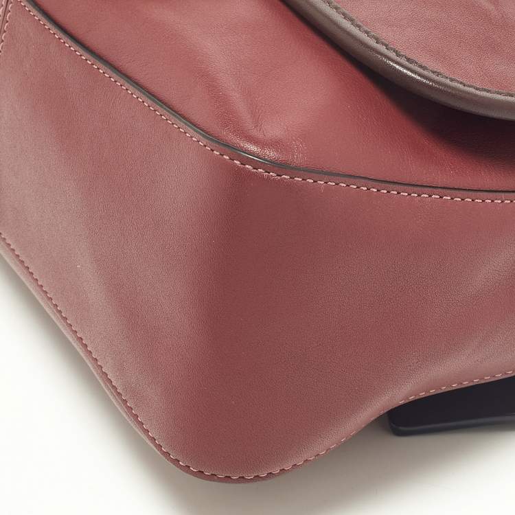 Pre Owned Coach Maroon/Burgundy Leather Soft Tabby Shoulder Bag