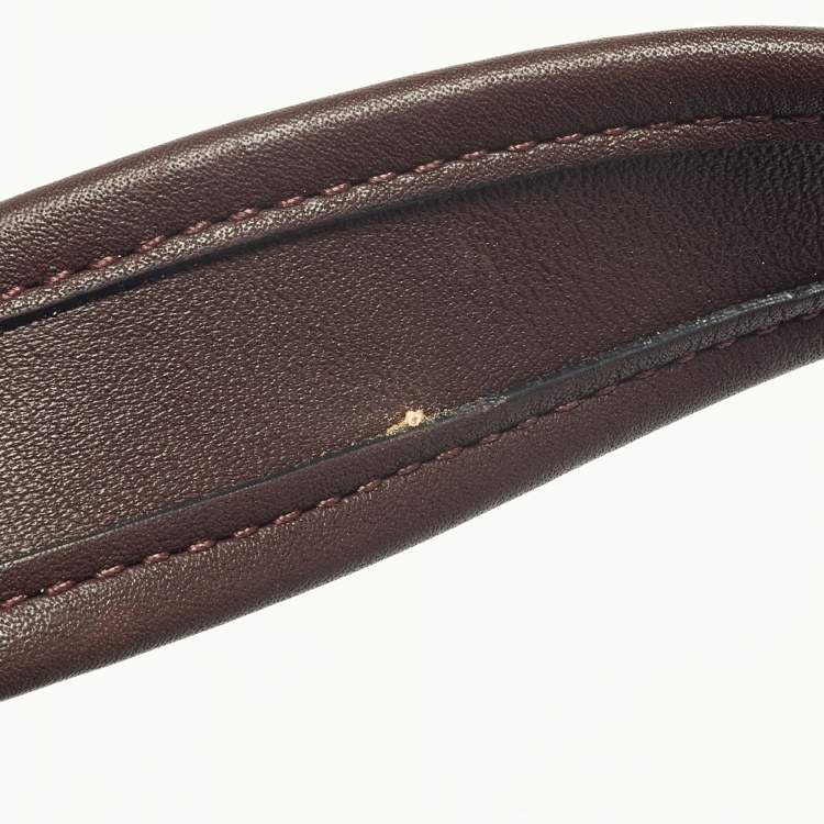 Pre Owned Coach Maroon/Burgundy Leather Soft Tabby Shoulder Bag