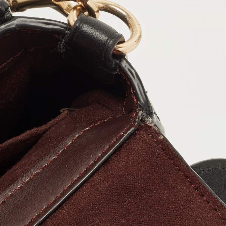 Pre Owned Coach Black Quilted Leather Top Handle Bag 
