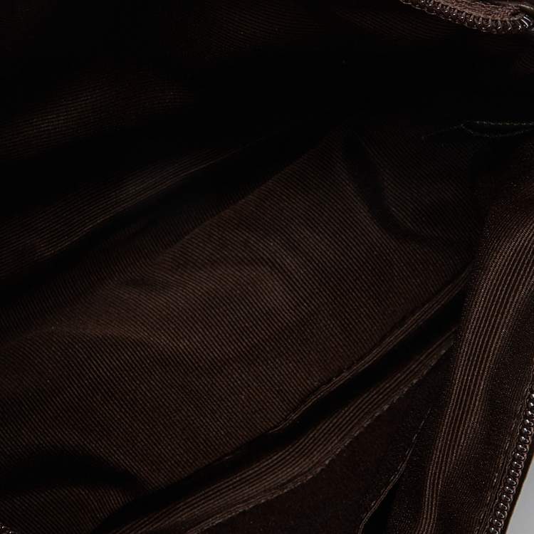 مملوكة مسبقًا Coach Brown/Beige Signature Canvas and Leather Baguette Bag 