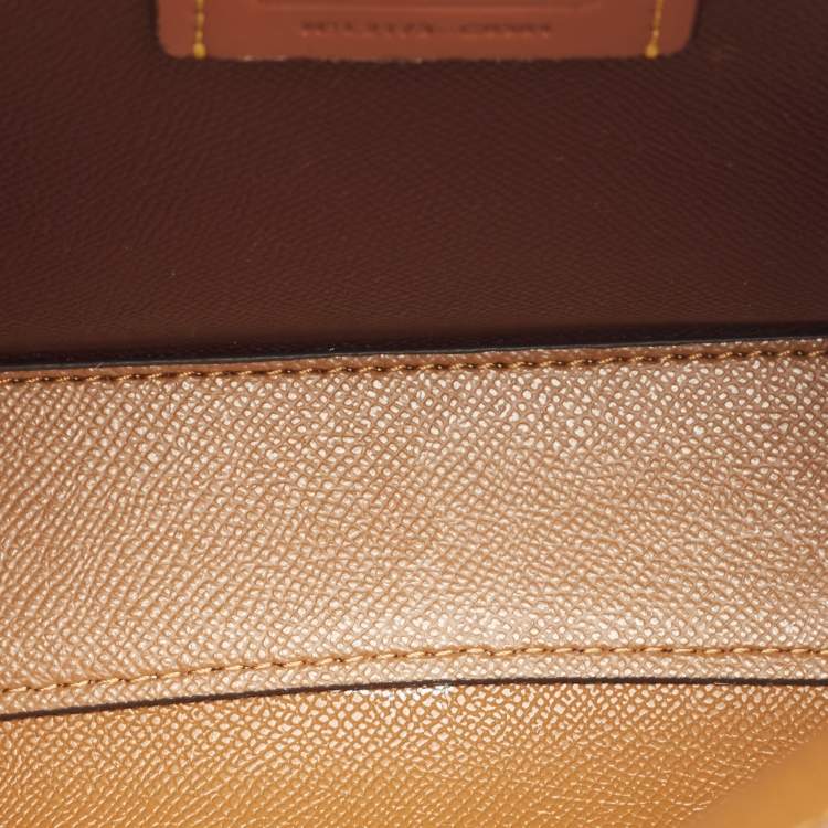 Pre Owned Coach Off White/Pink Leather Willow Tote