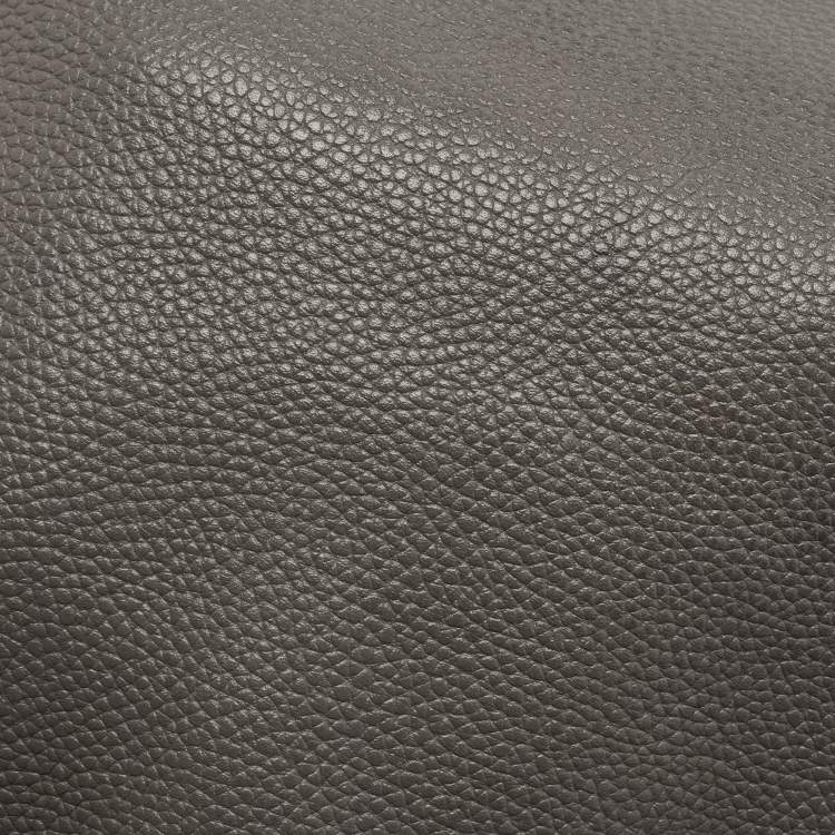 Pre Owned Coach Grey Leather Turnlock Edie Shoulder Bag