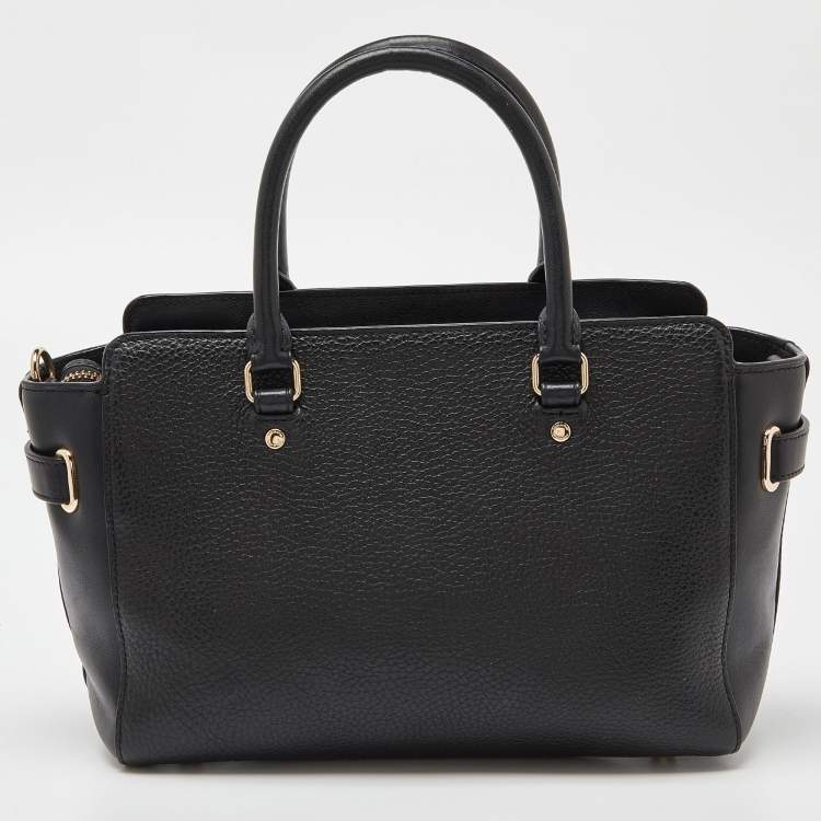 Pre Owned Coach Black Leather Blake 25 Carryall Tote