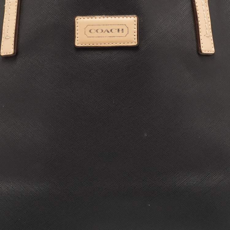مملوكة مسبقًا Coach Black Leather Large Metro Tote