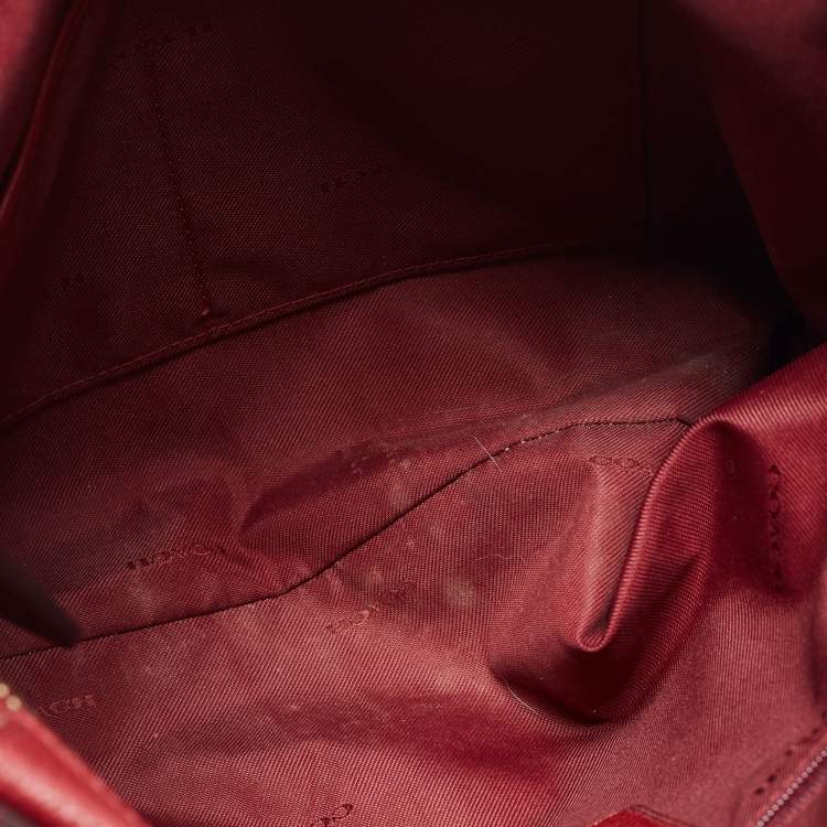 Pre Owned Coach Red Leather Crossbody Bag