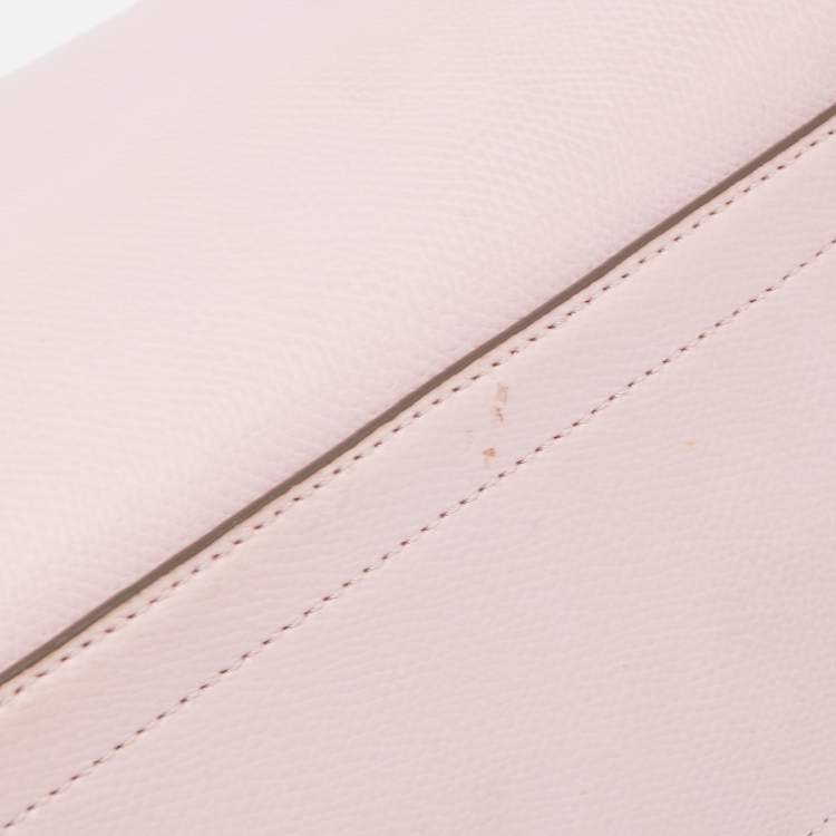 Pre Owned Coach Pink Leather Margot Carryall Satchel