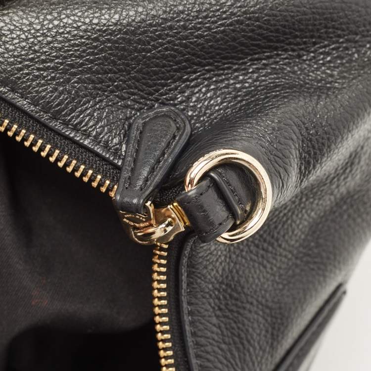 Pre Owned Coach Black Leather Small Kelsey Satchel