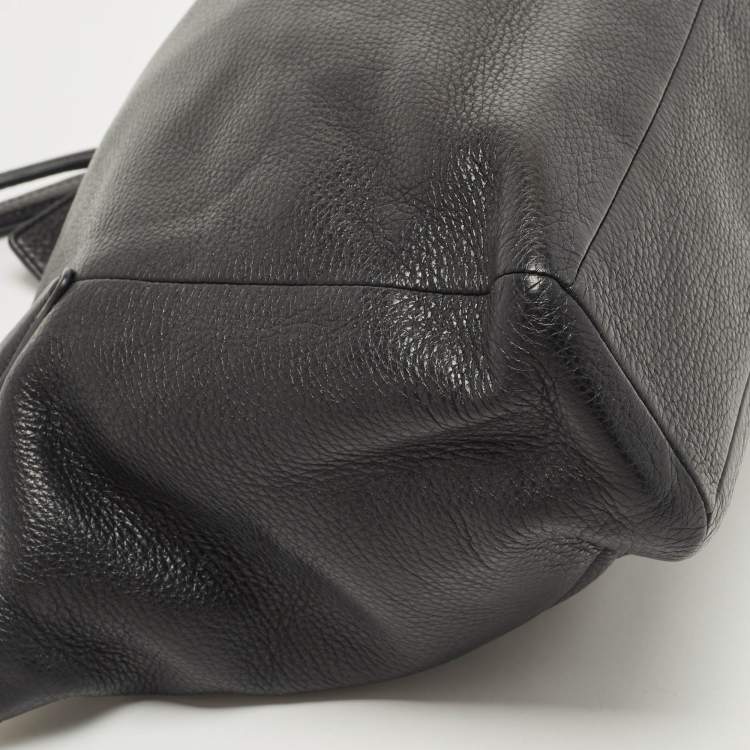 Pre Owned Coach Black Leather Small Kelsey Satchel