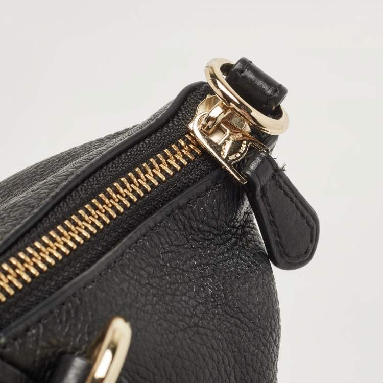 Pre Owned Coach Black Leather Small Kelsey Satchel
