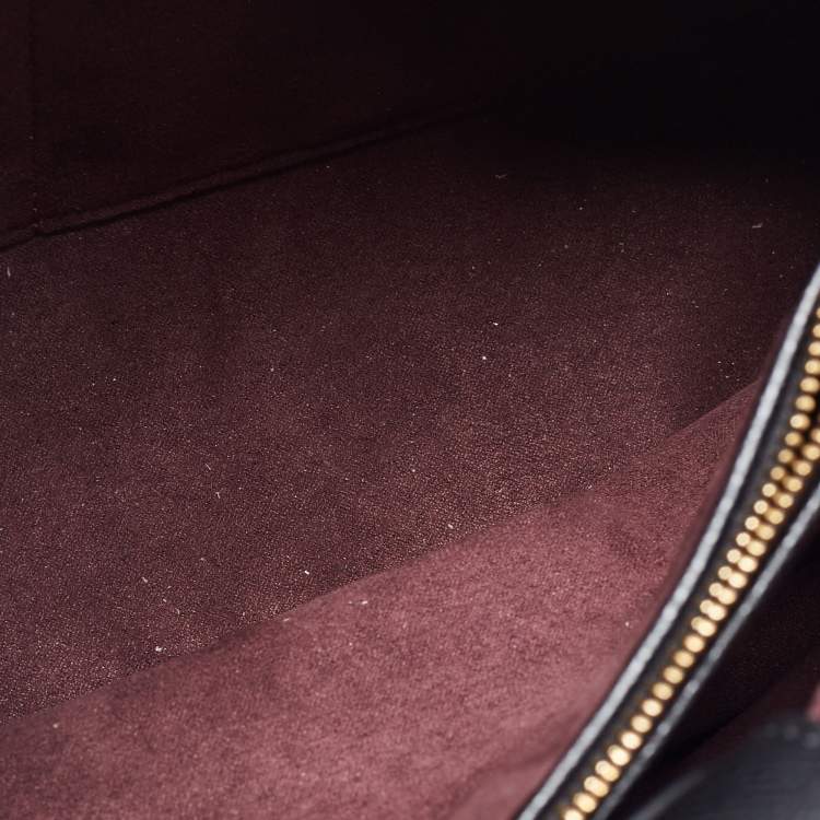 Pre Owned Coach Dark Brown/Black Signature Coated Canvas and Leather Margot Satchel