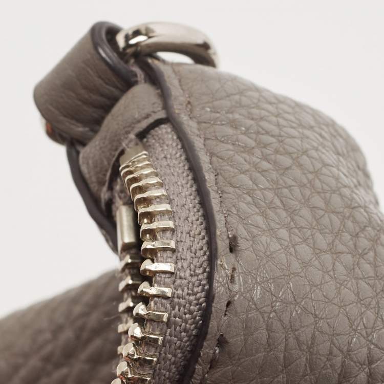 Pre Owned Coach Grey Leather Small Kelsey Satchel