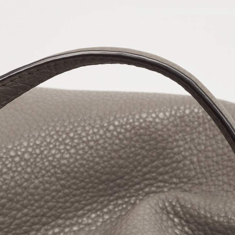 Pre Owned Coach Grey Leather Small Kelsey Satchel