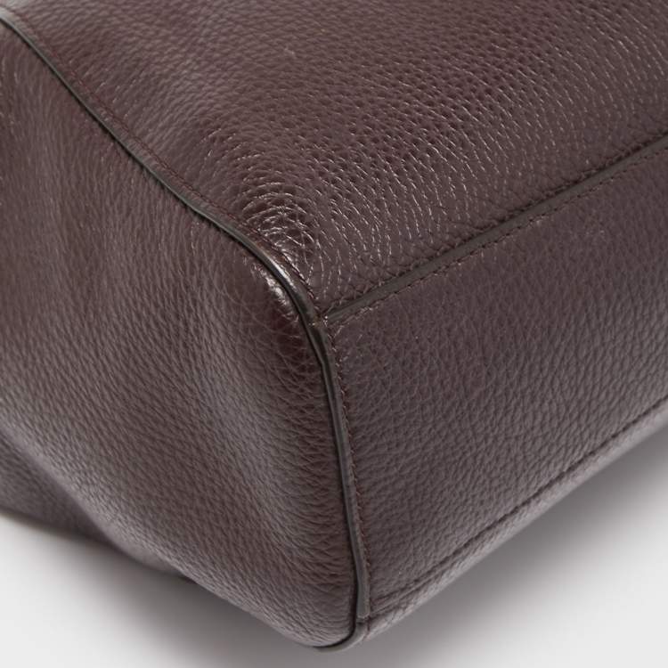 مملوكة مسبقًا Coach Burgundy Leather Small Kelsey Satchel