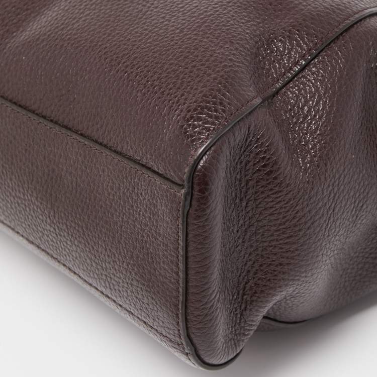 مملوكة مسبقًا Coach Burgundy Leather Small Kelsey Satchel