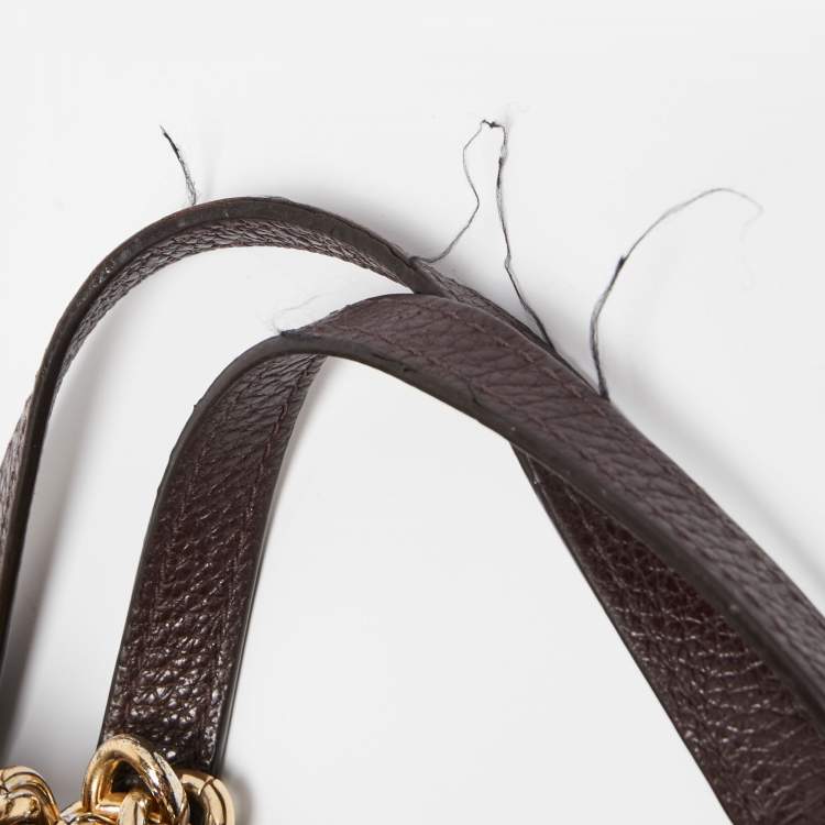مملوكة مسبقًا Coach Burgundy Leather Small Kelsey Satchel