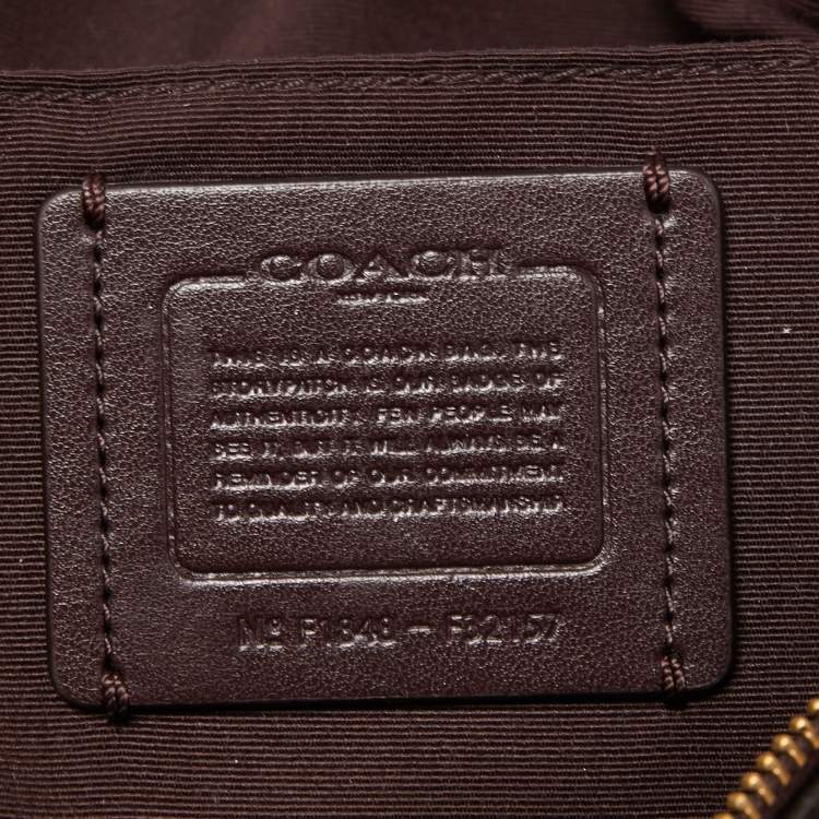 مملوكة مسبقًا Coach Burgundy Leather Small Kelsey Satchel