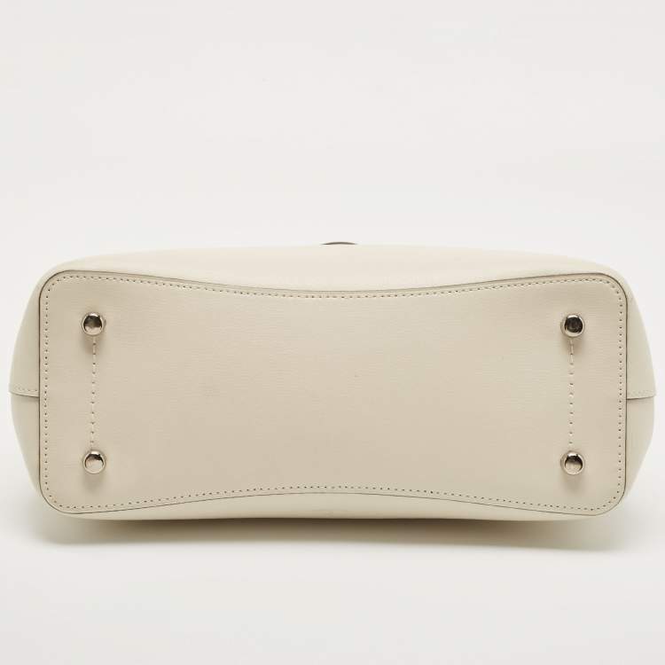 Pre Owned Coach Off-White Leather Avenue Tote