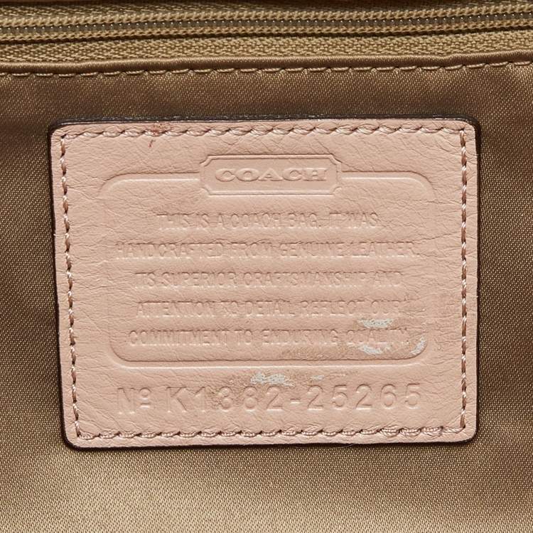 Pre Owned Coach Beige Gathered Leather Madison Madeline Eastwest Satchel