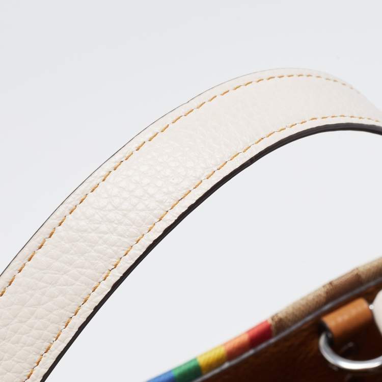 Pre Owned Coach Multicolor Signature Canvas and Leather Dempsey Tote