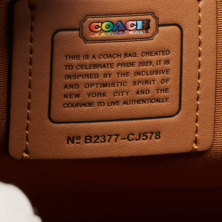 Pre Owned Coach Multicolor Signature Canvas and Leather Dempsey Tote