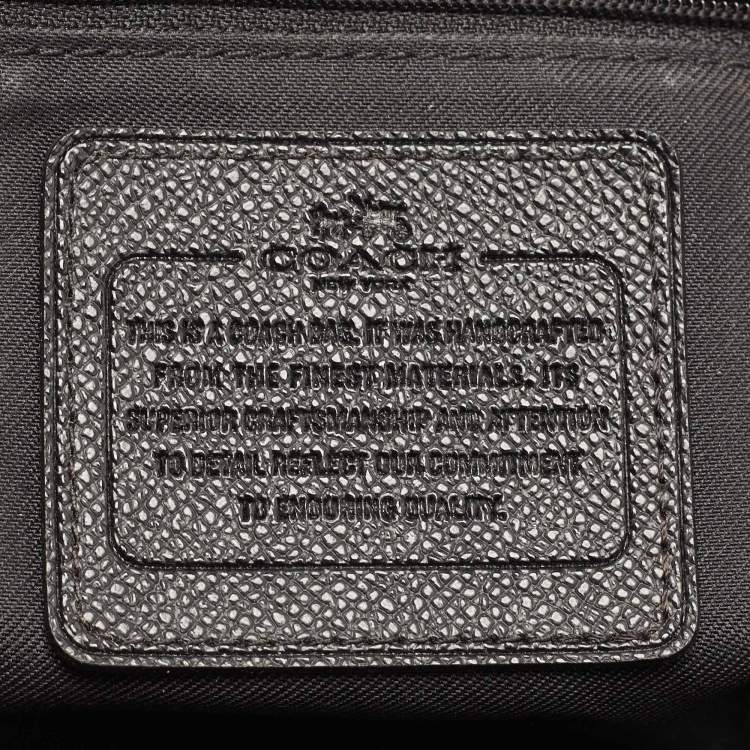Pre Owned Coach Black Pebbled Leather Nolita Satchel