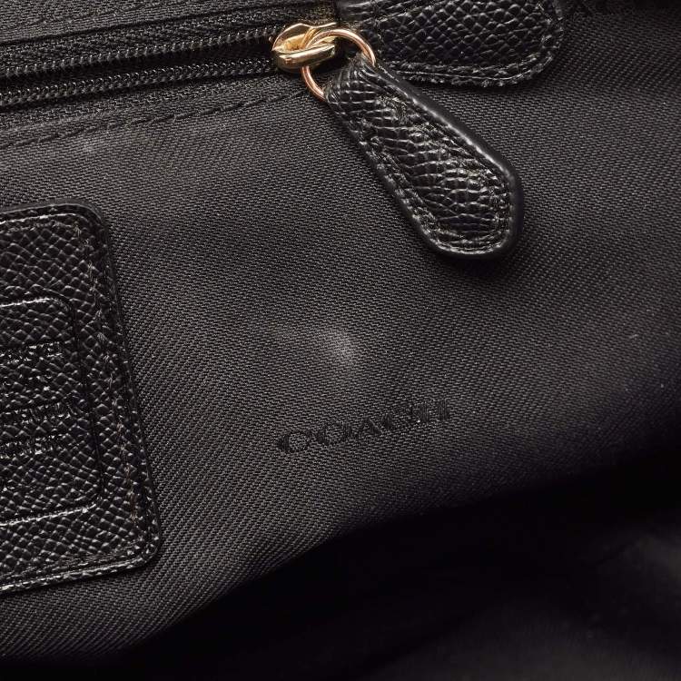Pre Owned Coach Black Pebbled Leather Nolita Satchel