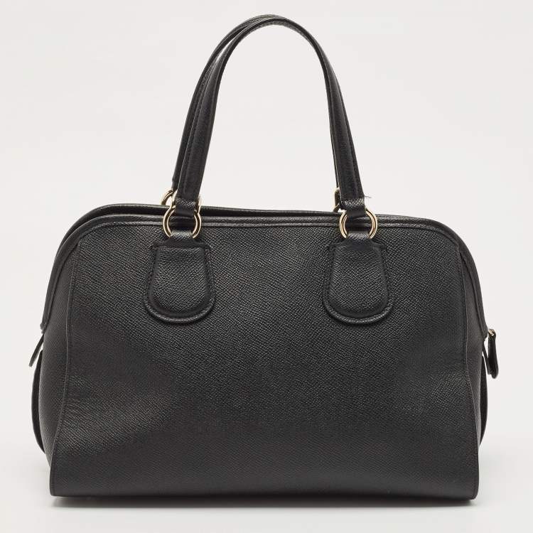 Pre Owned Coach Black Pebbled Leather Nolita Satchel