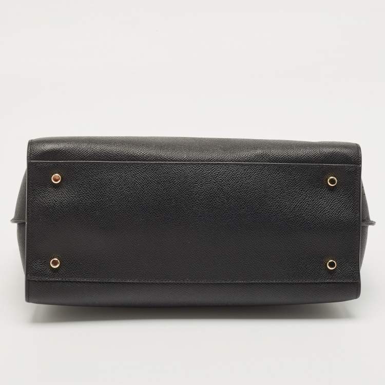 Pre Owned Coach Black Pebbled Leather Nolita Satchel