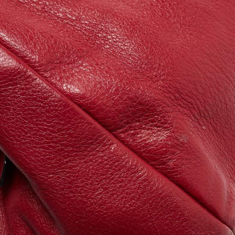 Pre Owned Coach Red Leather Phoebe Madison Shoulder Bag