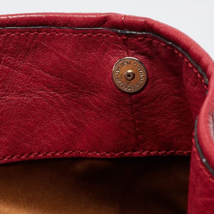 Pre Owned Coach Red Leather Phoebe Madison Shoulder Bag