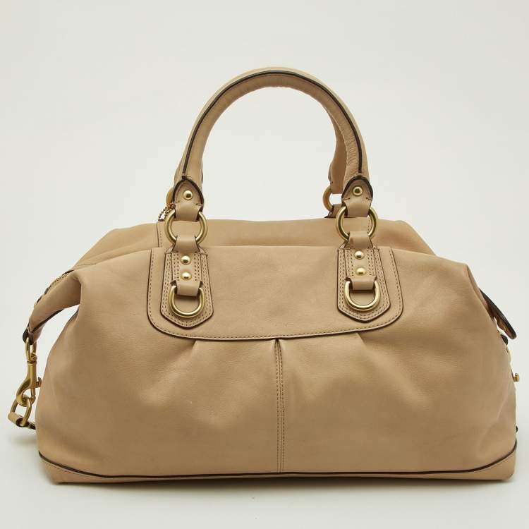 مملوكة مسبقًا Coach Beige Leather Madison Sabrina Shoulder Bag