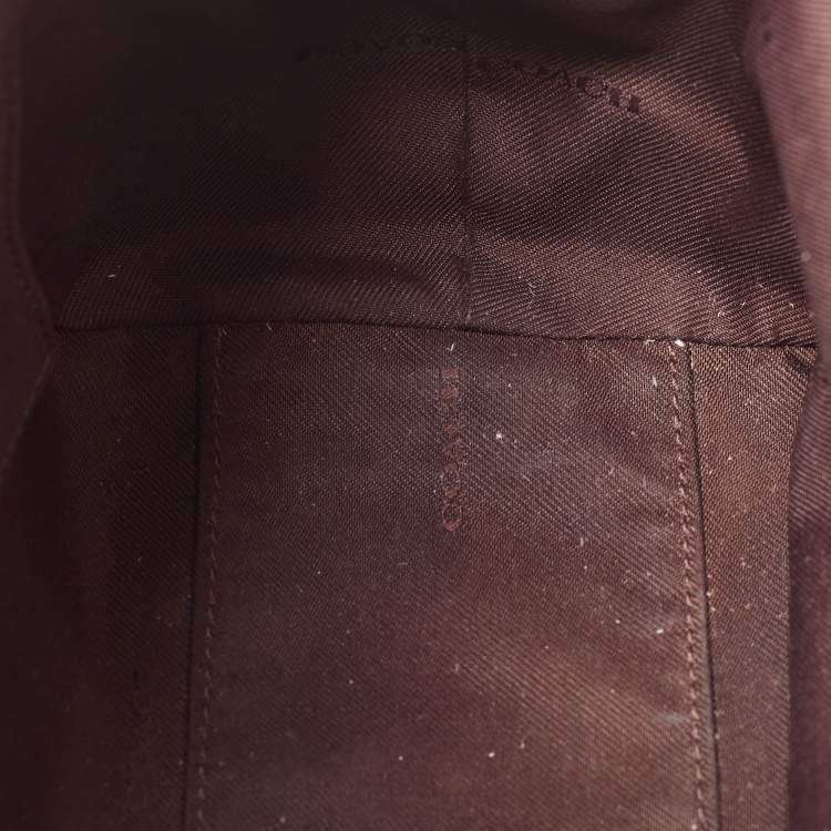 Pre Owned  Coach Black Leather Elise Zip Satchel 