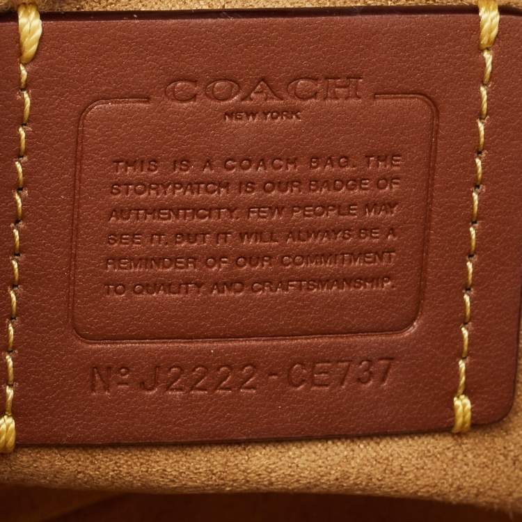 Pre Owned Coach Black Leather Revel 24 Satchel