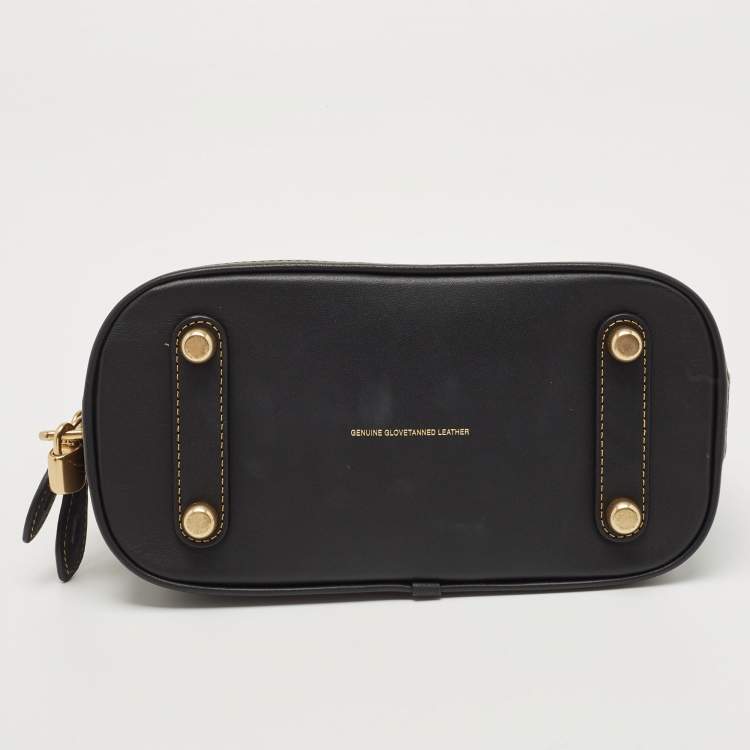 Pre Owned Coach Black Leather Revel 24 Satchel