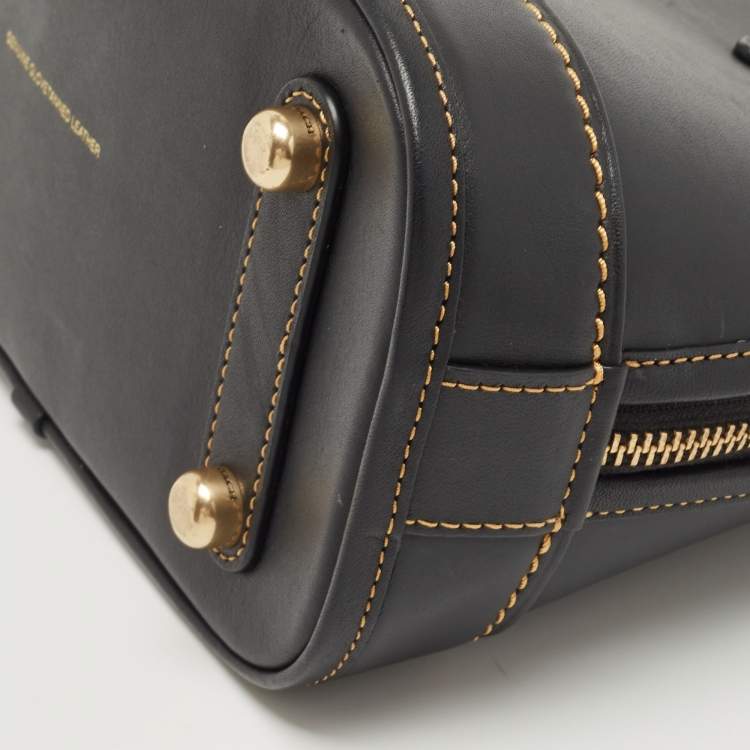 Pre Owned Coach Black Leather Revel 24 Satchel