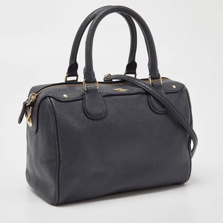 مملوكة مسبقًا Coach Blue Leather Mini Bennett Satchel