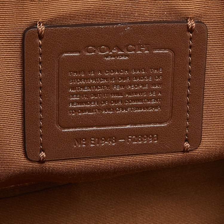 Pre Owned Coach Brown Leather Small Kelsey Satchel