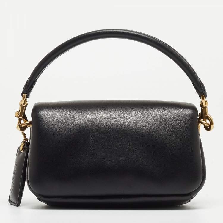 Pre Owned Coach Black Leather Tabby Pillow 18 Crossbody Bag