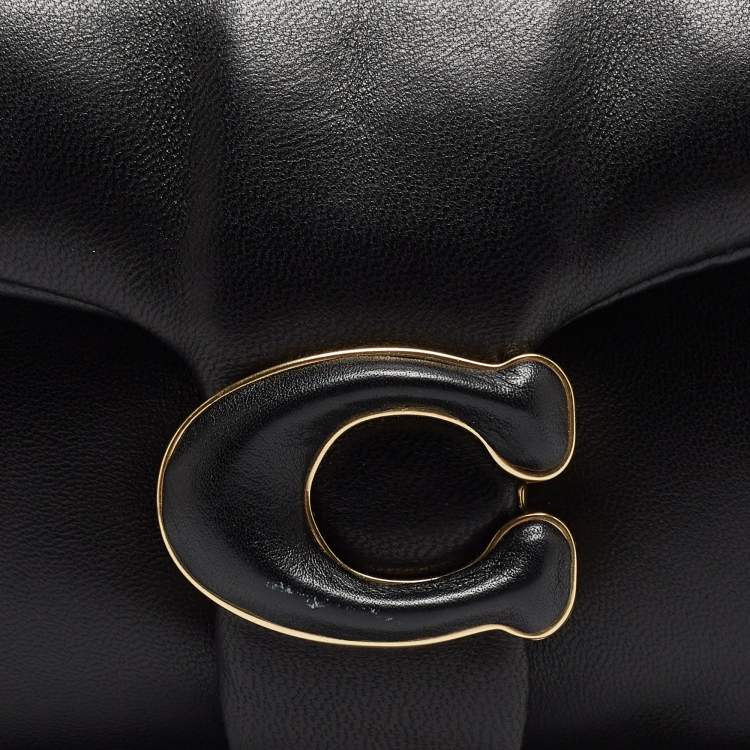 Pre Owned Coach Black Leather Tabby Pillow 18 Crossbody Bag