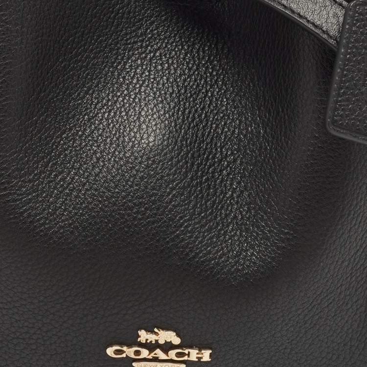 Pre Owned Coach Black Leather Hadley Hobo 21